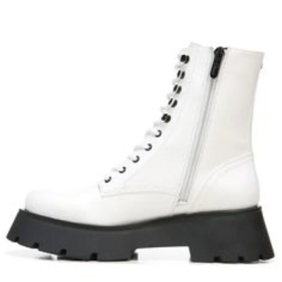 CIRCUS BY SAM EDELMAN Womens White Lolita Combat Boot Size 7 - Picture 3 of 5